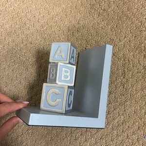 ABC nursery bookend